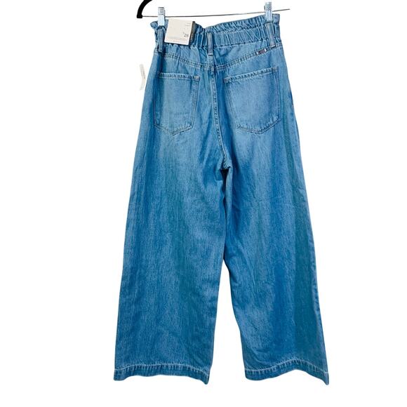 KANCAN Jeans 26 Brayan Ultra High Rise Wide Leg Elastic Waist W/Drawstring NWT - Picture 3 of 15